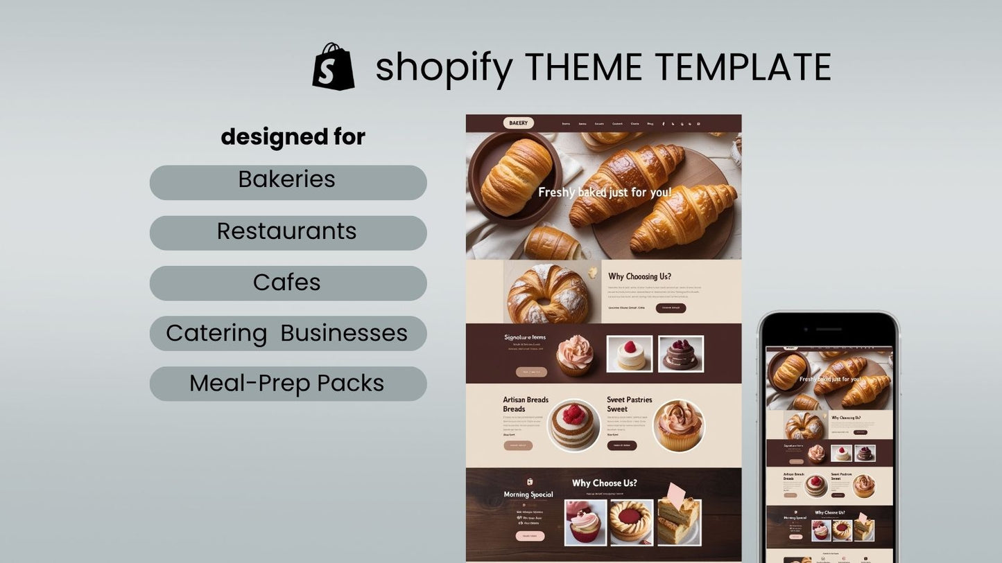Food and Beverage Website Template