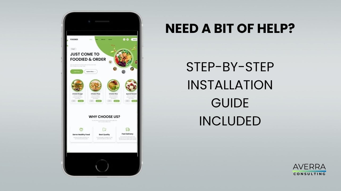 Food and Beverage Website Template
